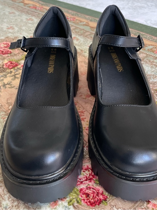 Dream Pairs|Black Chunky Platform Mary Jane Shoes|Black|9.5|NWOB - Picture 4 of 10